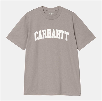 Carhartt WIP T-shirt University s/s Misty Grey / White