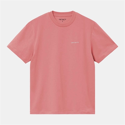 Carhartt WIP T-shirt W Script Embroidery W Dusty Rose / Moonbeam