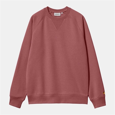 Carhartt WIP sweatshirt Chase Dusty Fuchsia / Gold