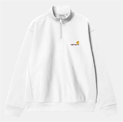 Carhartt WIP Halfzip American Script White