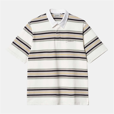 Carhartt WIP Rugby Shirt s/s Gaines Stripe Wax