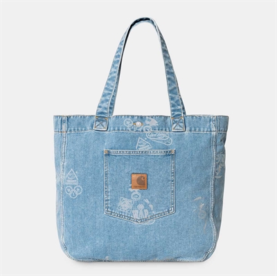 Carhartt WIP Stamp Tote Bag Blue Bleached