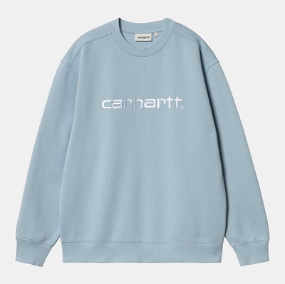 Carhartt WIP Sweatshirt W Carhartt Misty Sky / White