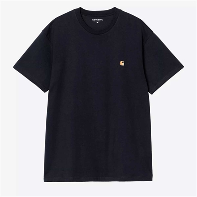 Carhartt WIP s/s Chase T-shirt Dark Navy / Gold