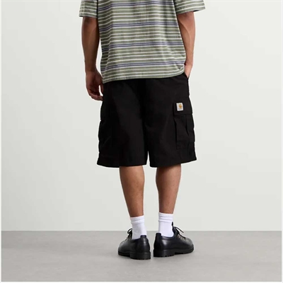 Carhartt WIP Mandler Cargo Short Black Garment Dyed