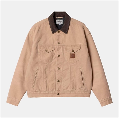 Carhartt WIP Jacket Dayton Trucker Dusty H Brown / Tobacco Stone Canvas