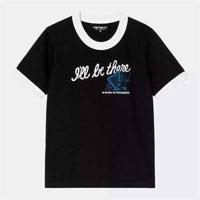 Carhartt WIP T-shirt I´ll be there W Black heavy stone wash