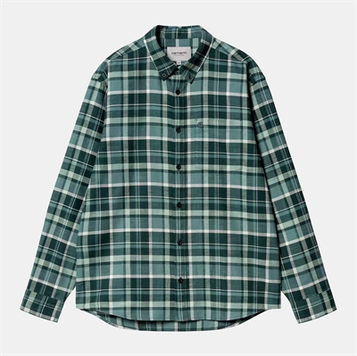 Carhartt WIP Shirt l/s Fendrick Check Deep Lagoon