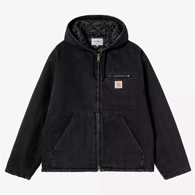 Carhartt WIP Jacket Cleveland Smith Denim Black Stone Washed