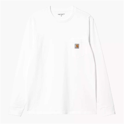 Carhartt T-shirt Pocket l/s White