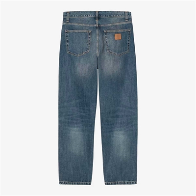 Carhartt WIP Pants Aaron Blue Dark Used Wash