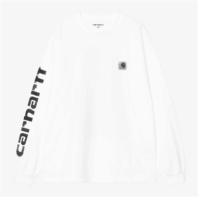 Carhartt WIP Archive Script L/S T-shirt White