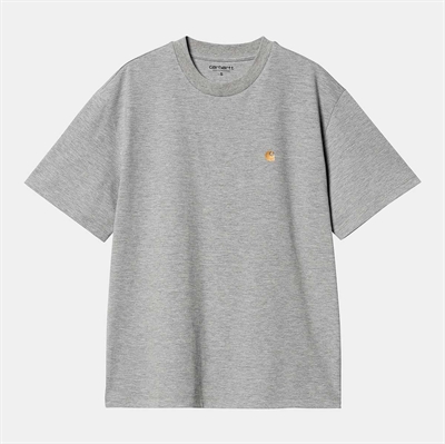 Carhartt WIP T-shirt Chase W Grey Heather/Gold