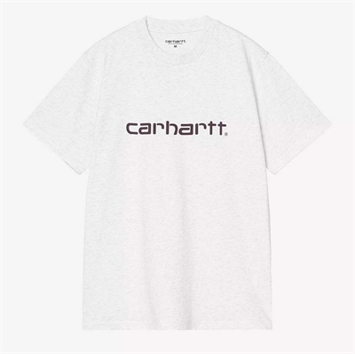 Carhartt WIP Script T-shirt s/s Ash Heather / Cozy Purple