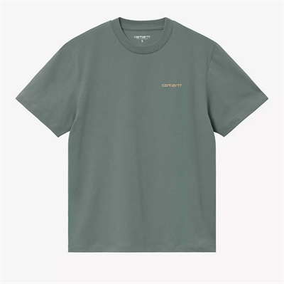 Carhartt WIP Script T-shirt W Velvet Green / Gentle Orange