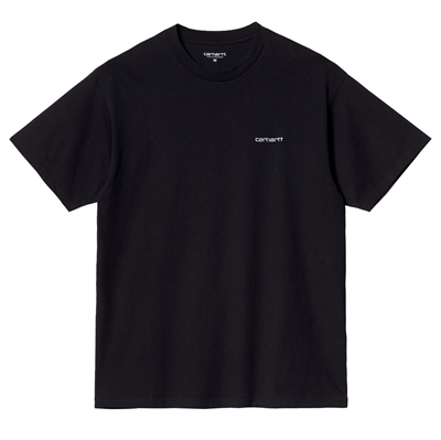 Carhartt WIP T-shirt Script Embroidery Black/White