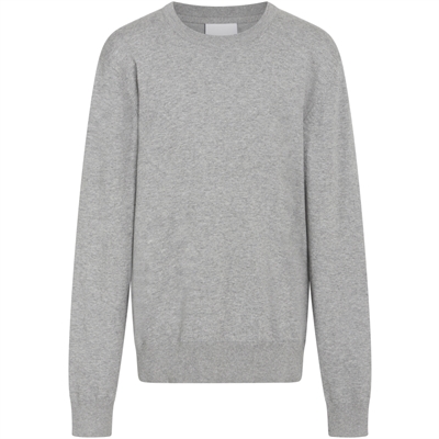 Grunt Knit Carl Crew Grey Melange