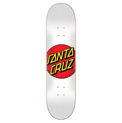 Santa Cruz Skateboards Classic Dot White 8,0