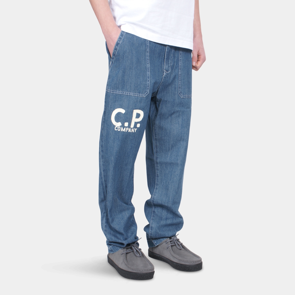 Company Denim trousers indigo blue