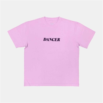 Dancer Italic logo Tee Pink