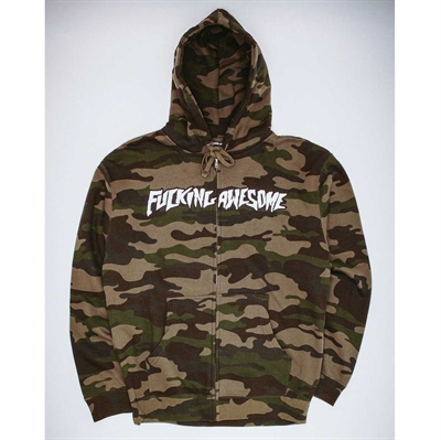 Fucking Awesome Stamp Logo Zip Hoodie - Camo