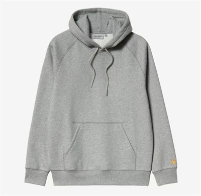 Carhartt WIP Hooded Chase Sweatshirt Grey Heather / Gold