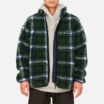 Gramicci Sherpa Jacket Shadow Plaid Olive