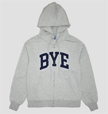 Bye Jeremy Zip hoodie  Grey 