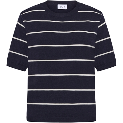 Grunt Ferro s/s Bas Knit Stripe Navy