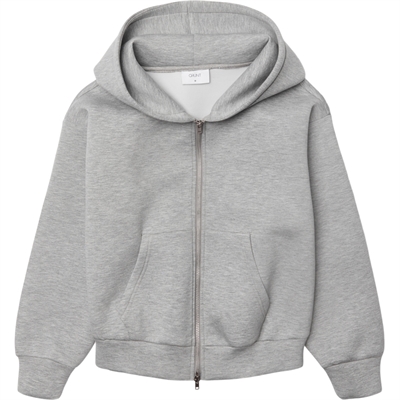 Grunt Hebona Scuba Zip Cardigan Light Grey Melange