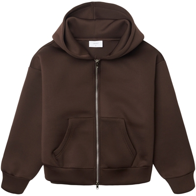 Grunt Hebona Scuba Zip Cardigan Brown