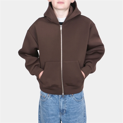 Grunt Hebona Scuba Zip Cardigan Brown