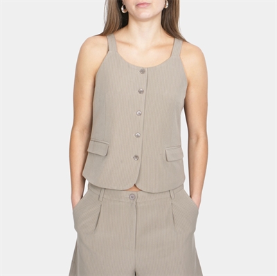 Grunt Reda Pin Vest Beige