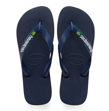 Havaianas Brasil Logo 0555 Navy Blue