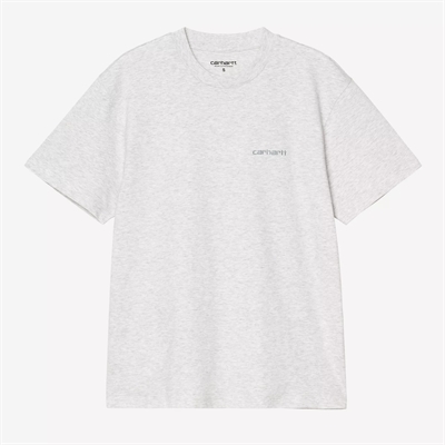 Carhartt WIP W´ T-shirt Script Embroidery Ash Heather / Citadel
