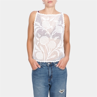 Edited Nilo Crochet Top Optic White 