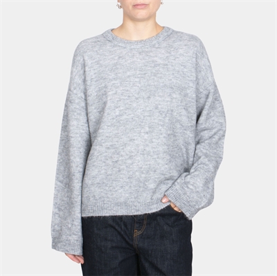 JJXX Matilda Wool Blend Crew Neck Light Grey Melange