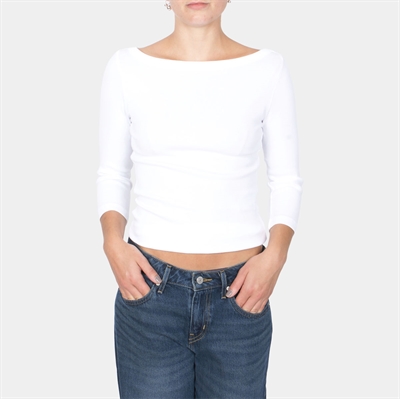 JJXX Boatneck Top Bright white