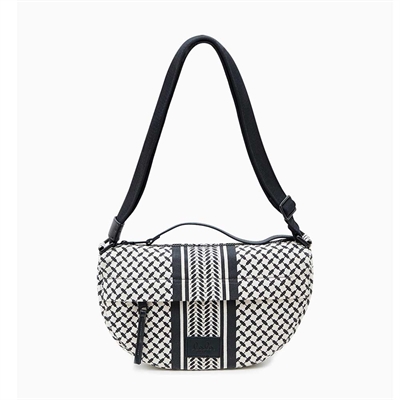 Lala Berlin Take Crossbody Melly Stripe Black