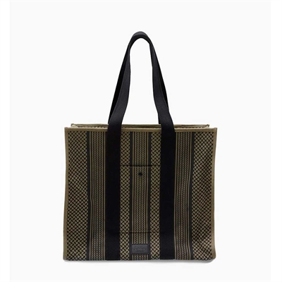 Lala Berlin Shopper Mason canvas Olive / Black