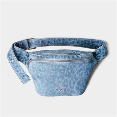 Lala Berlin Belt Bag Becca Printed Denim Washed Blue Leo