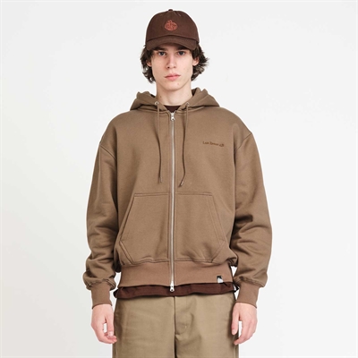 Last Resort AB Zip Hoodie Script Logo Khaki Beige