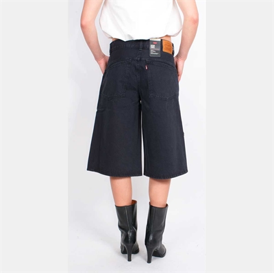 Levis Super Baggy Jort Chipped Black Oyster 