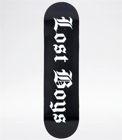 Lost Boys Skateboard White Logo Black 