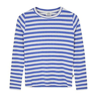 Mads Nørgaard Tee l/s Talika Amparo Blue / Vanilla Ice