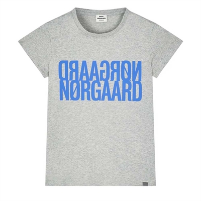 Mads Nørgaard Tee Tuvina Light Grey Melange