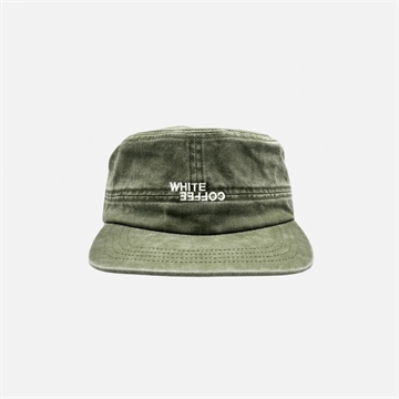White Coffee Military Logo Cap Green