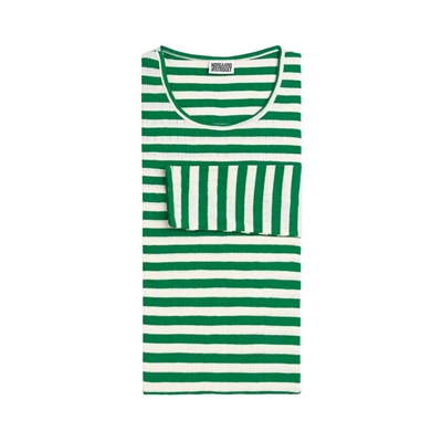 Nørgaard Paa Strøget Tee l/s Broadway TEEN Green / Ecru