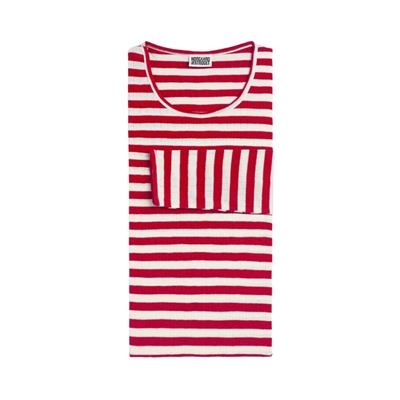 Nørgaard Paa Strøget Tee l/s Broadway TEEN Red/ Ecru
