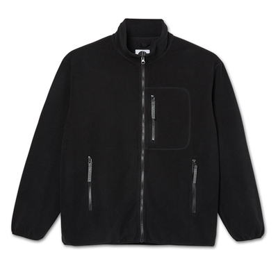 Polar Skate Co Fleece Jacket Pocket Black